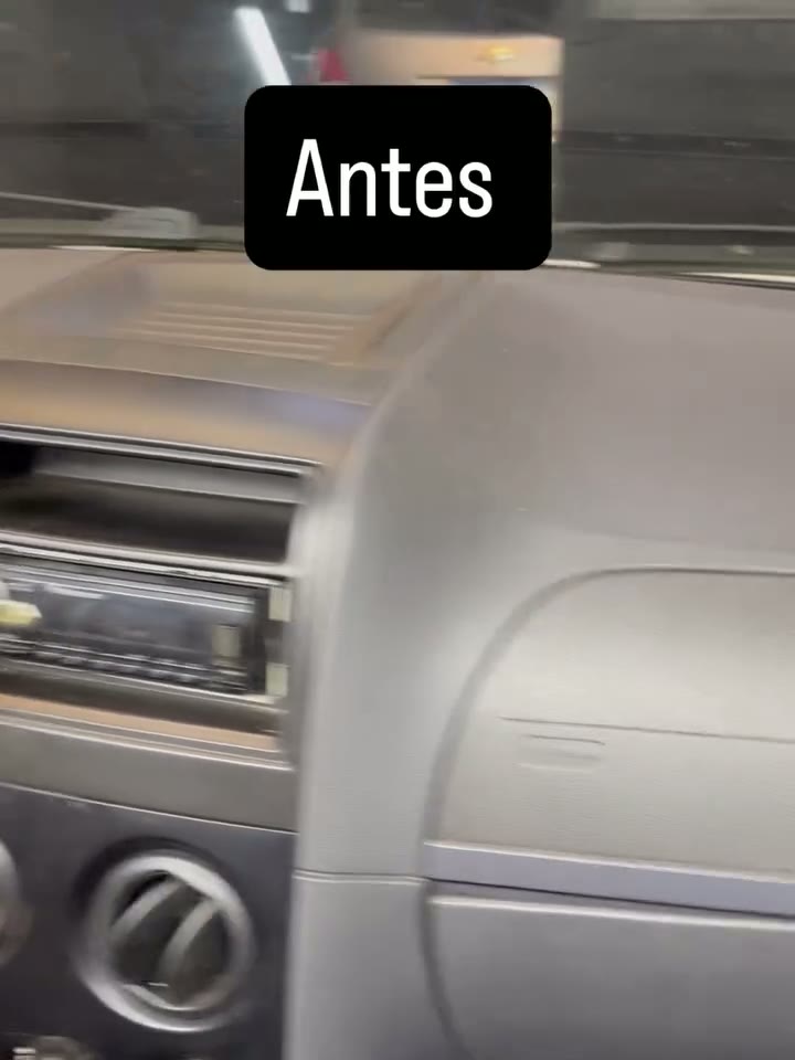 Limpeza de painel · Antes